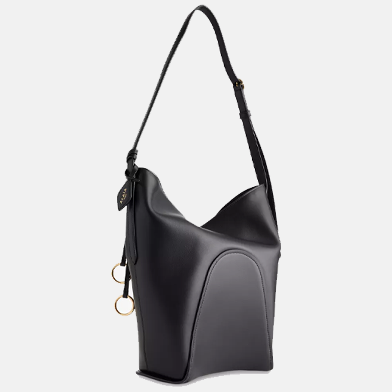 Hip Small Leather Bucket Bag back