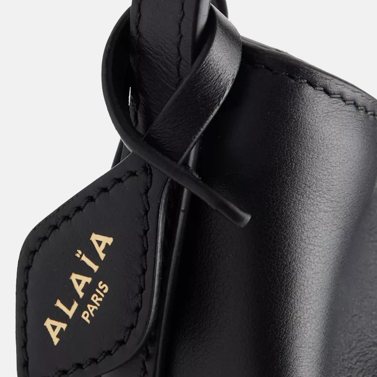 Hip Small Leather Bucket Bag close