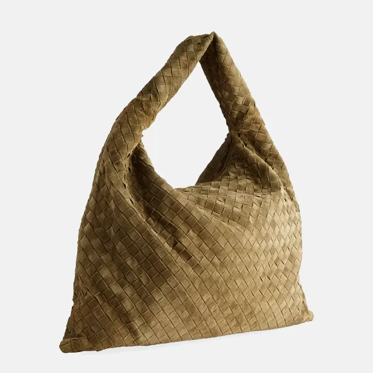 Hop Large Suede Shoulder Bag back