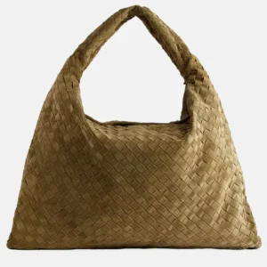 Hop Large Suede Shoulder Bag front