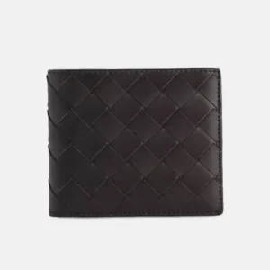 Intrecciato Bifold Leather Walletb front