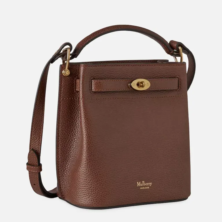 Islington Mini Leather Bucket Bag side