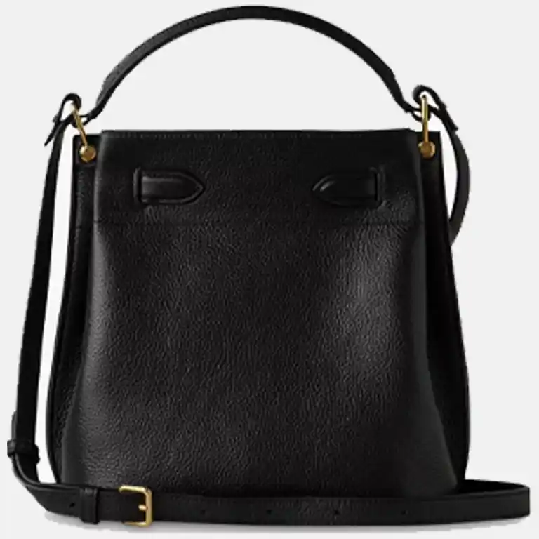 Islington Small Leather Bucket Bag back