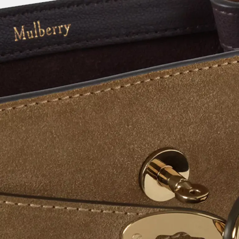 Islington Suede Bucket Bag lock