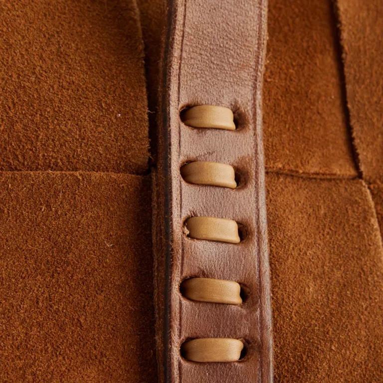 Japan Suede Tote Bag handle