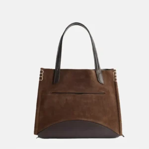 Loafer Cabas Suede Tote Bag front