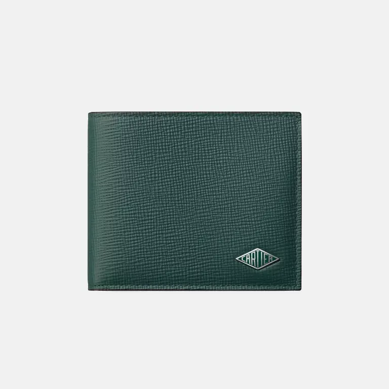 losange-pine-green-leather-wallet