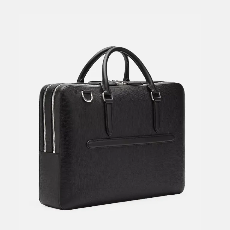 Ludlow Large grained-leather briefcase back