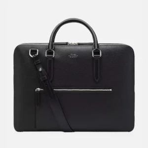 Ludlow Large grained-leather briefcase feront
