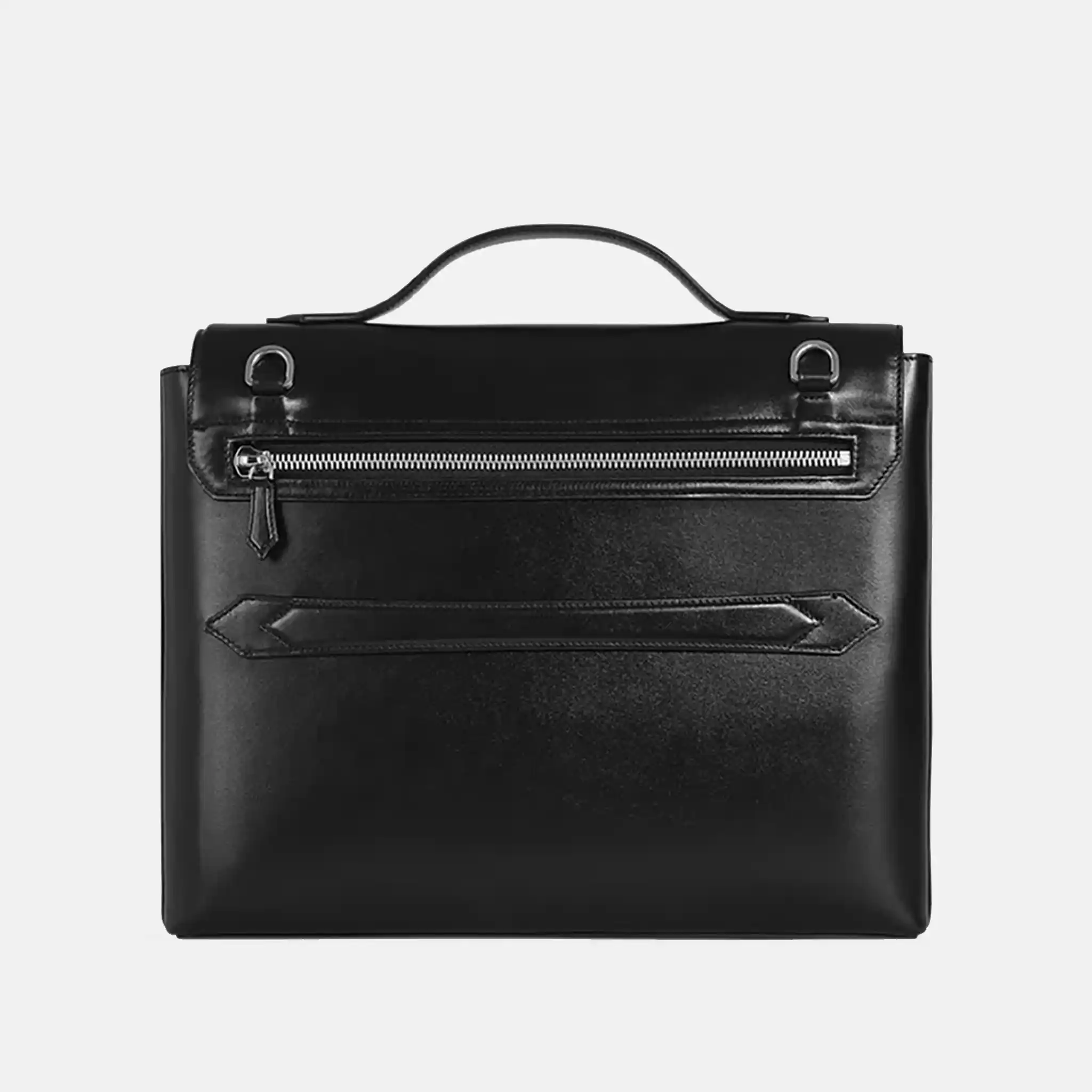 Meisterstück logo-plaque leather briefcase back