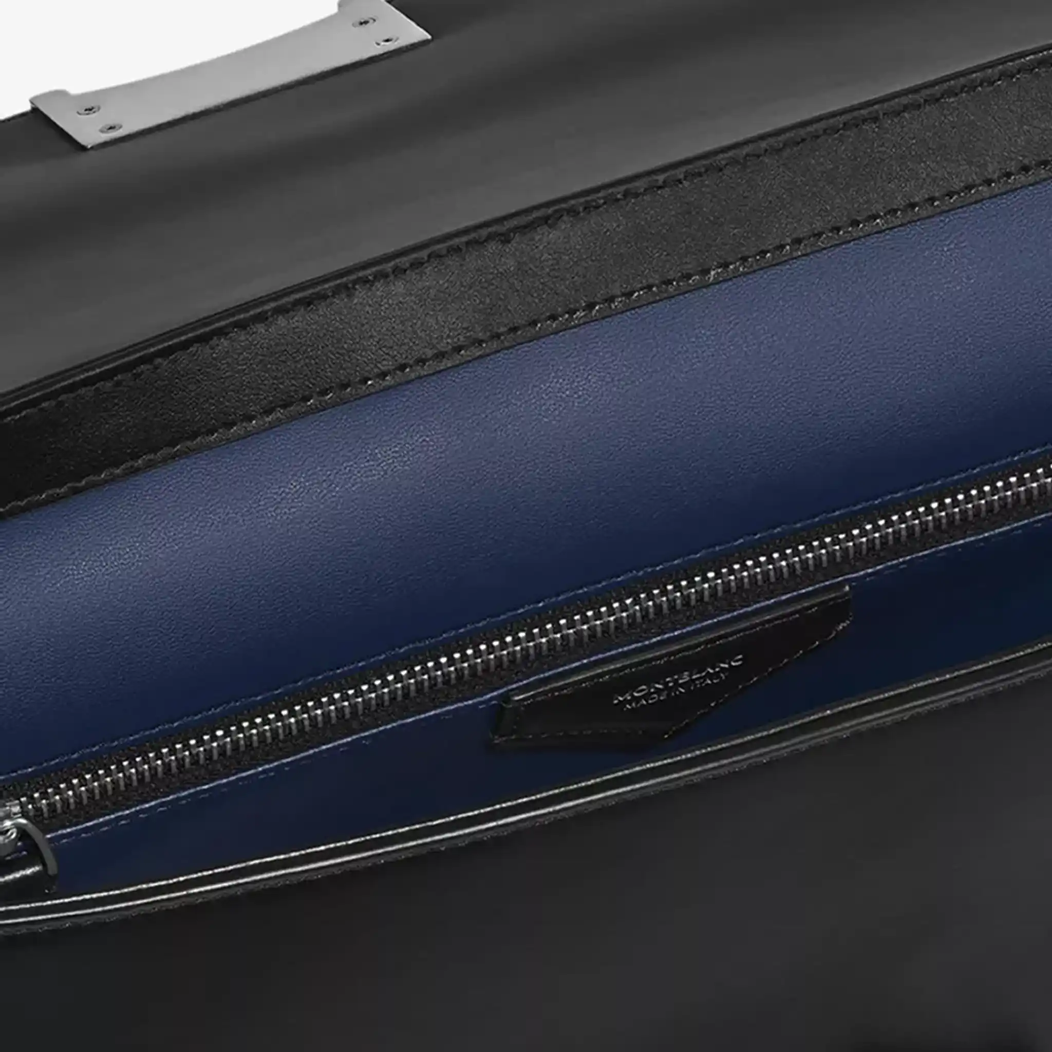 Meisterstück logo-plaque leather briefcase zip