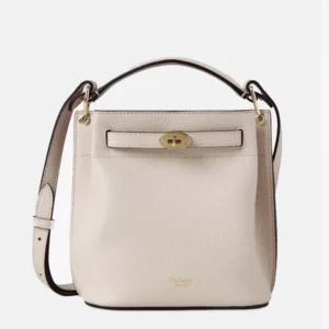 Mini Islington Grained Leather Bucket Bag fronrt