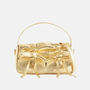 Multipocket Micro Leather Cross-Body Bag front
