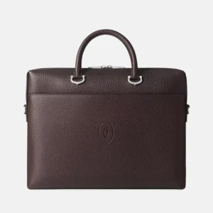 Must de Cartier Leather Briefcase front