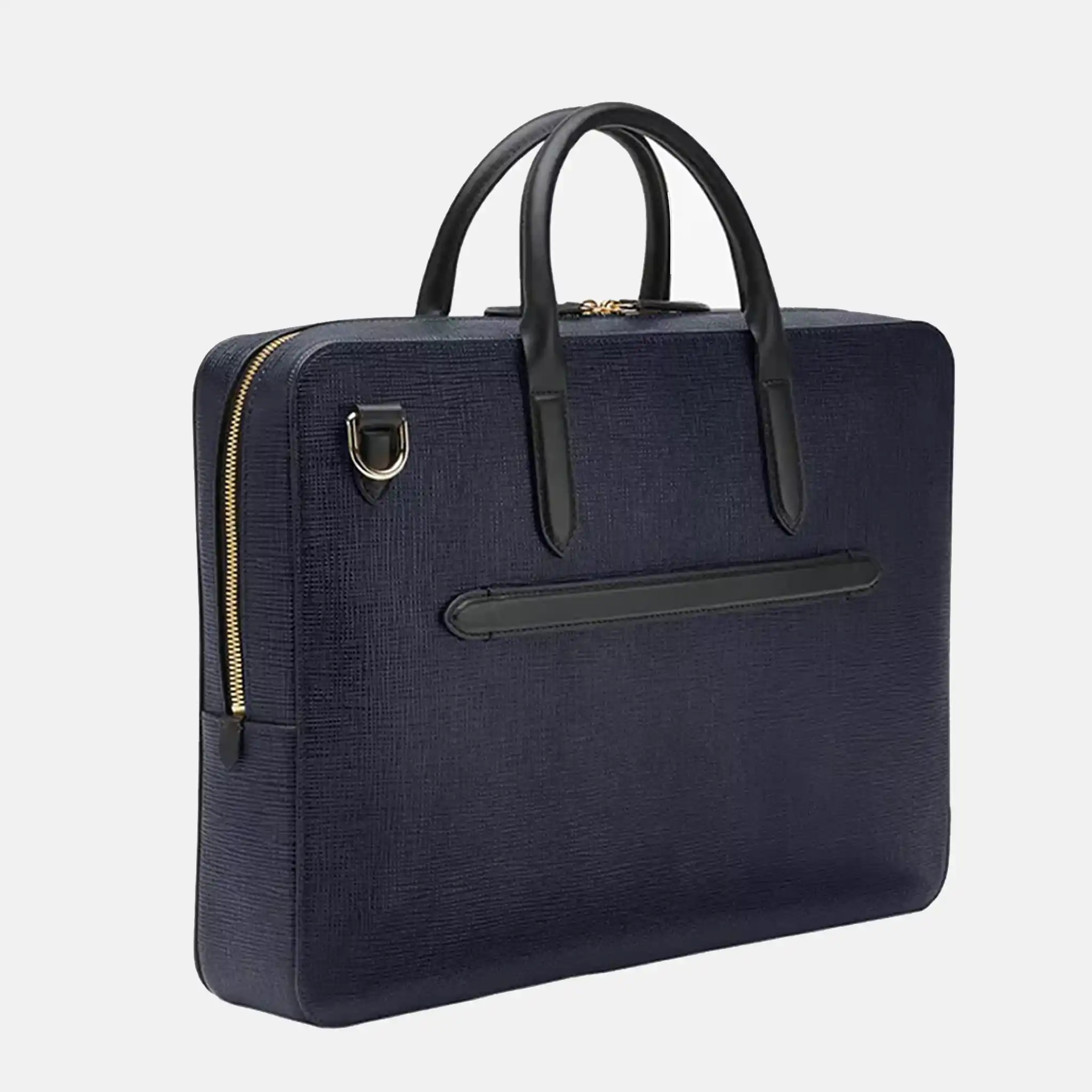 Panama Slim Leather Briefcase zip