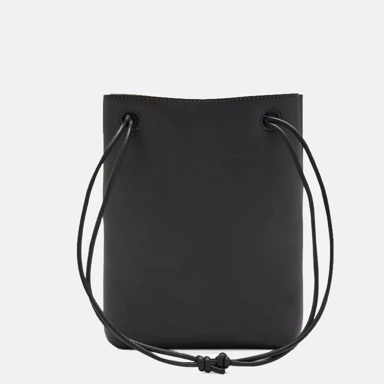 Pebble branded leather cross-body pouch back