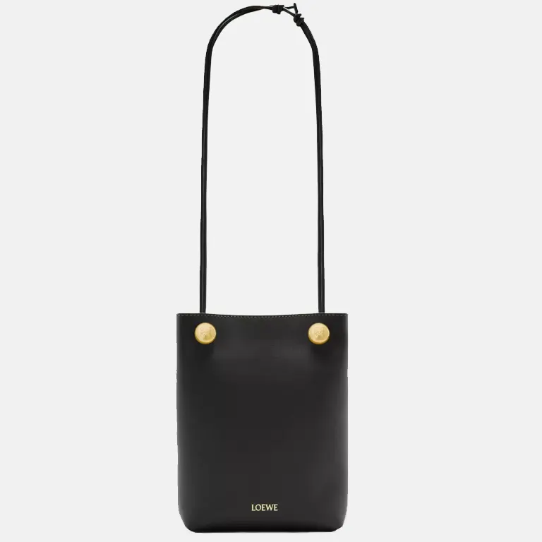 Pebble branded leather cross-body pouch full