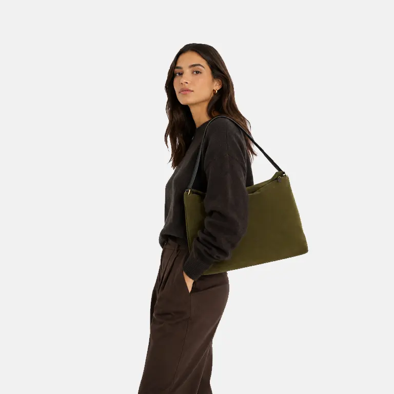 Penelope Suede Tote Bag model
