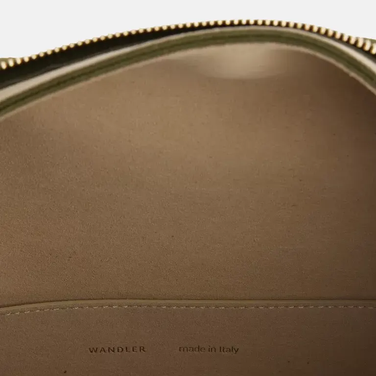 Penelope Suede Tote Bag zip