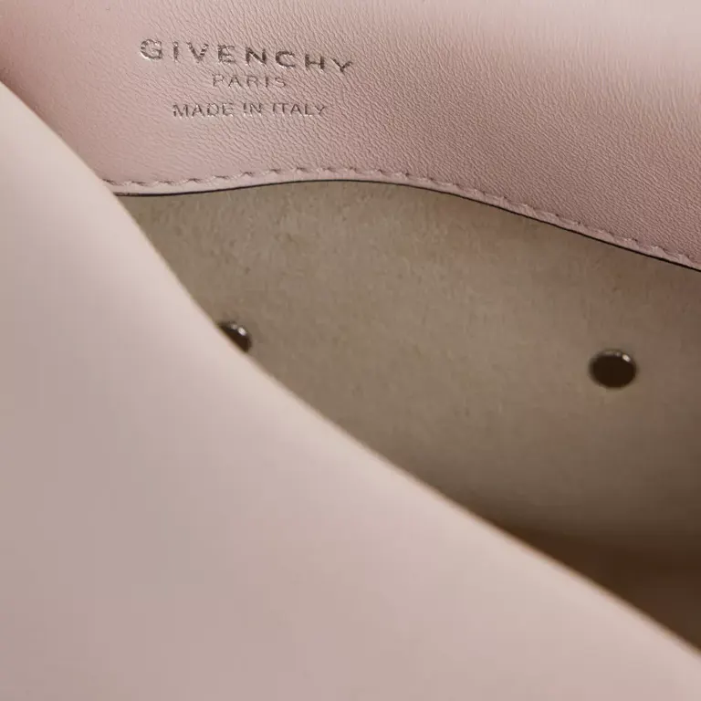 Pinch Engraved Leather Clutch Bag open