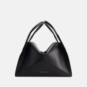 Plié Leather Shoulder Bag