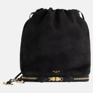 Pochon Suede Shoulder Bag front - Copy
