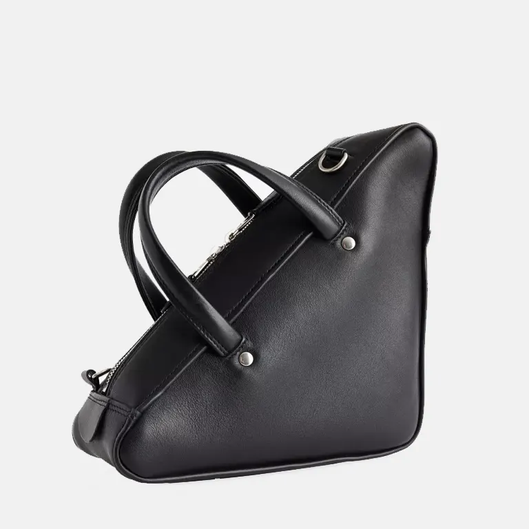 Pre-Loved Balenciaga Triangle Leather Duffle Bag back