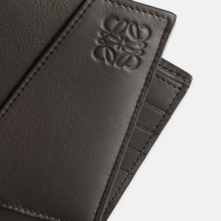 Puzzle Bifold Leather Wallet close