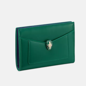 Serpenti Forever Folded Leather Card Holder back