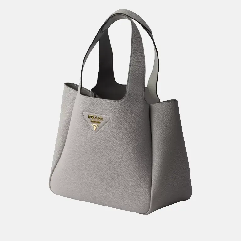 Small Leather Tote Bag side