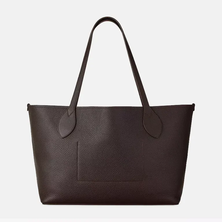 Small Tree Leather Tote Bag back