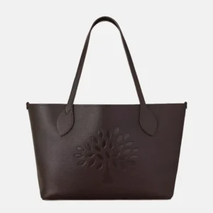Small Tree Leather Tote Bag front