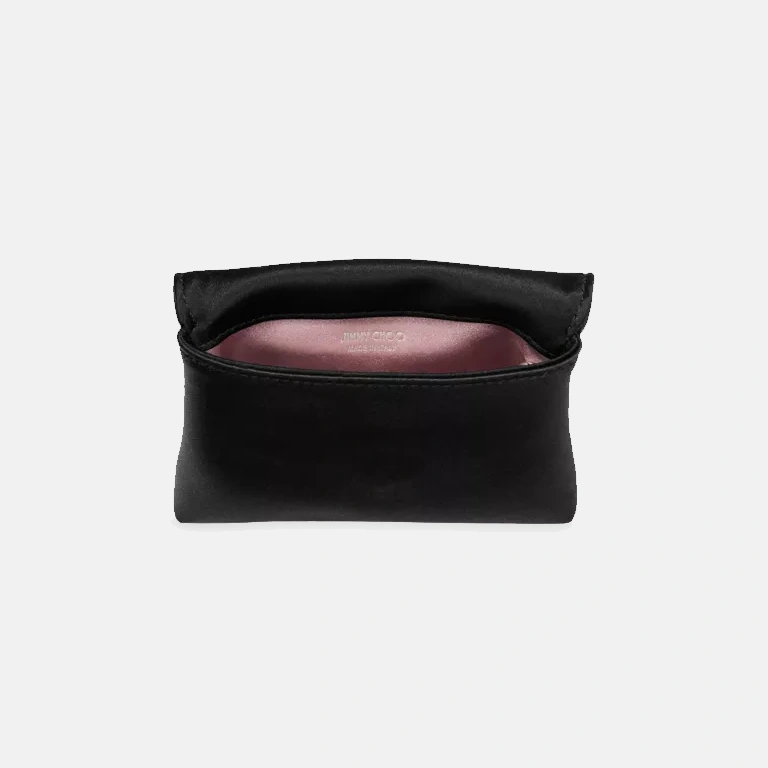 Soft Satin Card Holder with Chain open