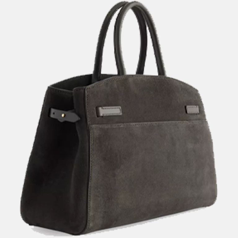 The Midi Hudson Leather Top-Handle Bag back