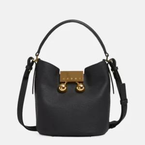 Trunkeroo Bucket Leather Shoulder Bag front