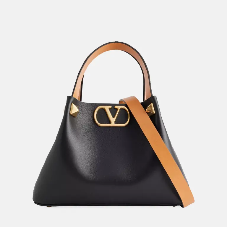 vlogo-small-leather-tote-bag