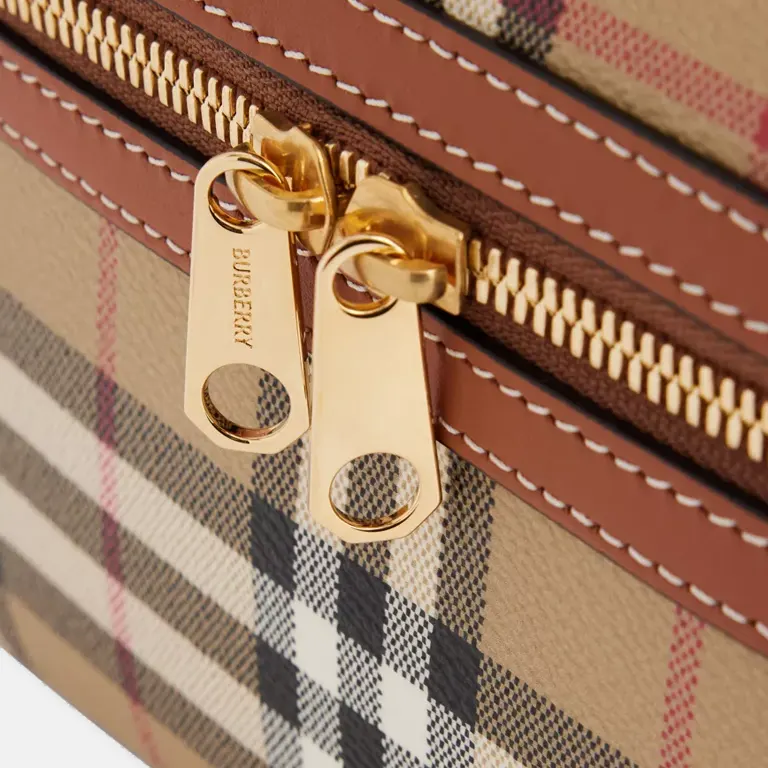 Vanity Faux-Leather Cross Body Bag zipper