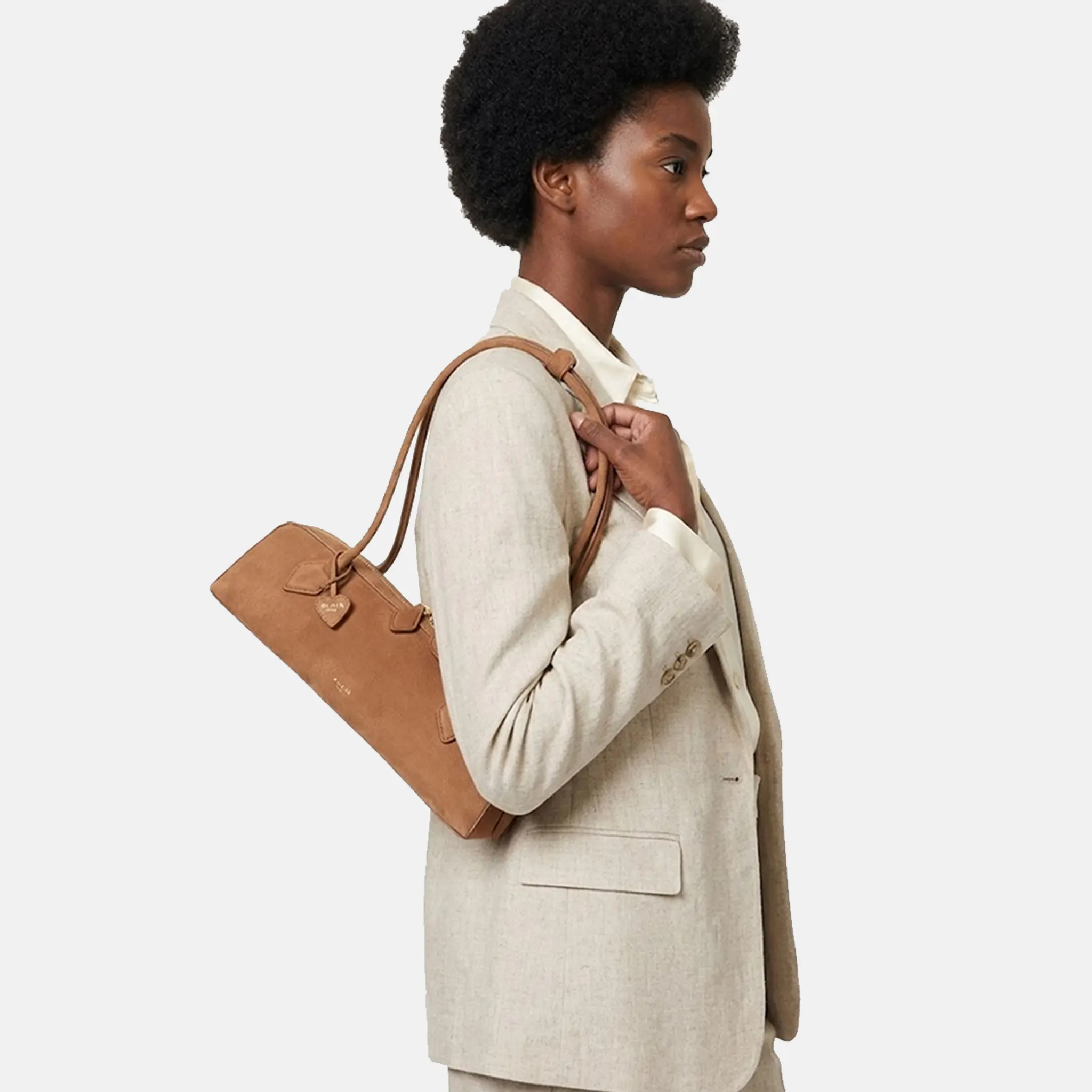 Womens Le Teckel medium leather shoulder bag