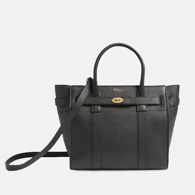 zipped-bayswater-mini-leather-tote-black