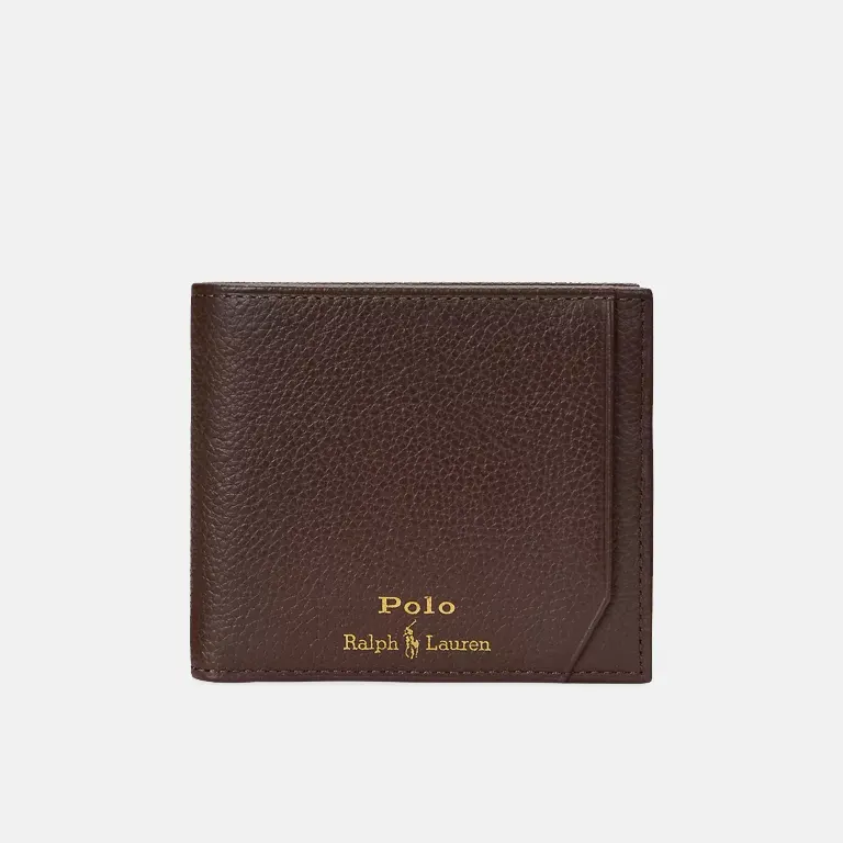 embossed-brown-leather-wallet