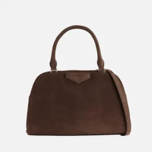 Antigona East-West Leather Shoulder Bag front