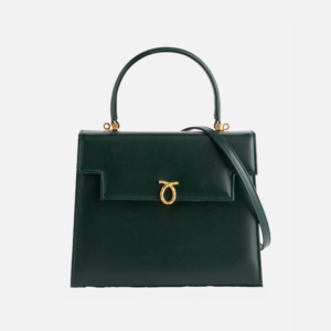 Traviata leather top-handle bag front