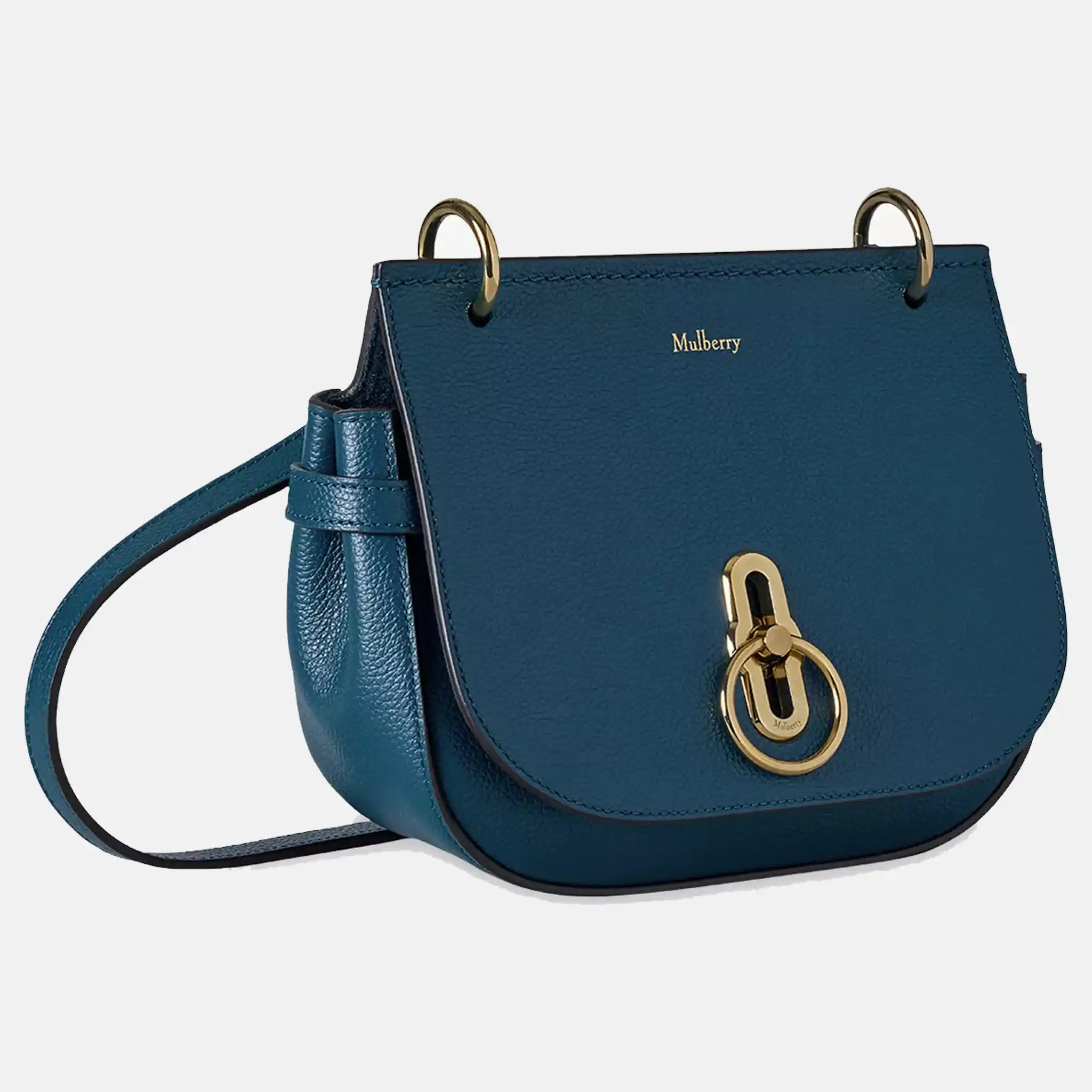 Amberley Small Leather Satchel Blue Bag