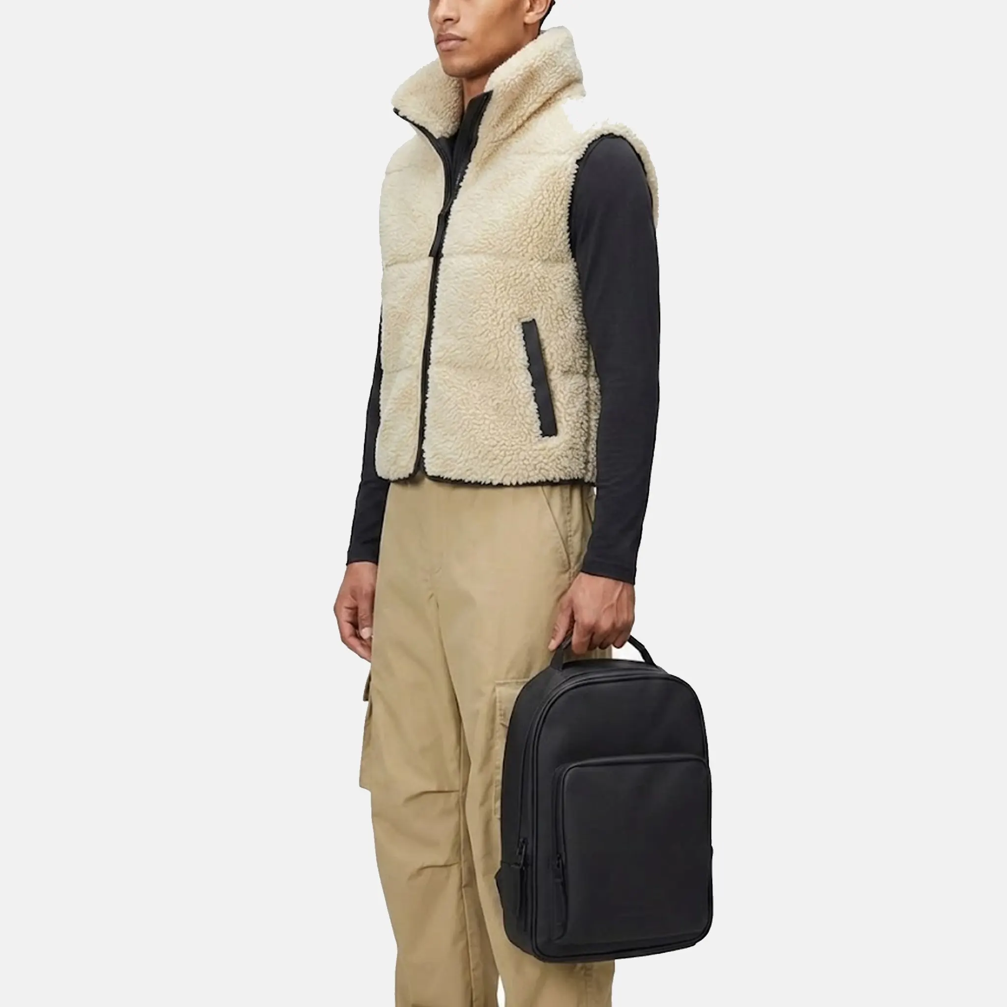 Book coated-shell backpack