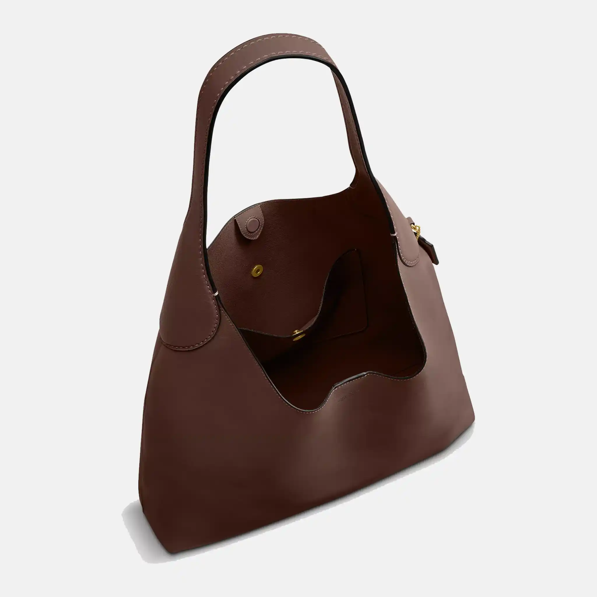 Brooklyn branded leather shoulder bag