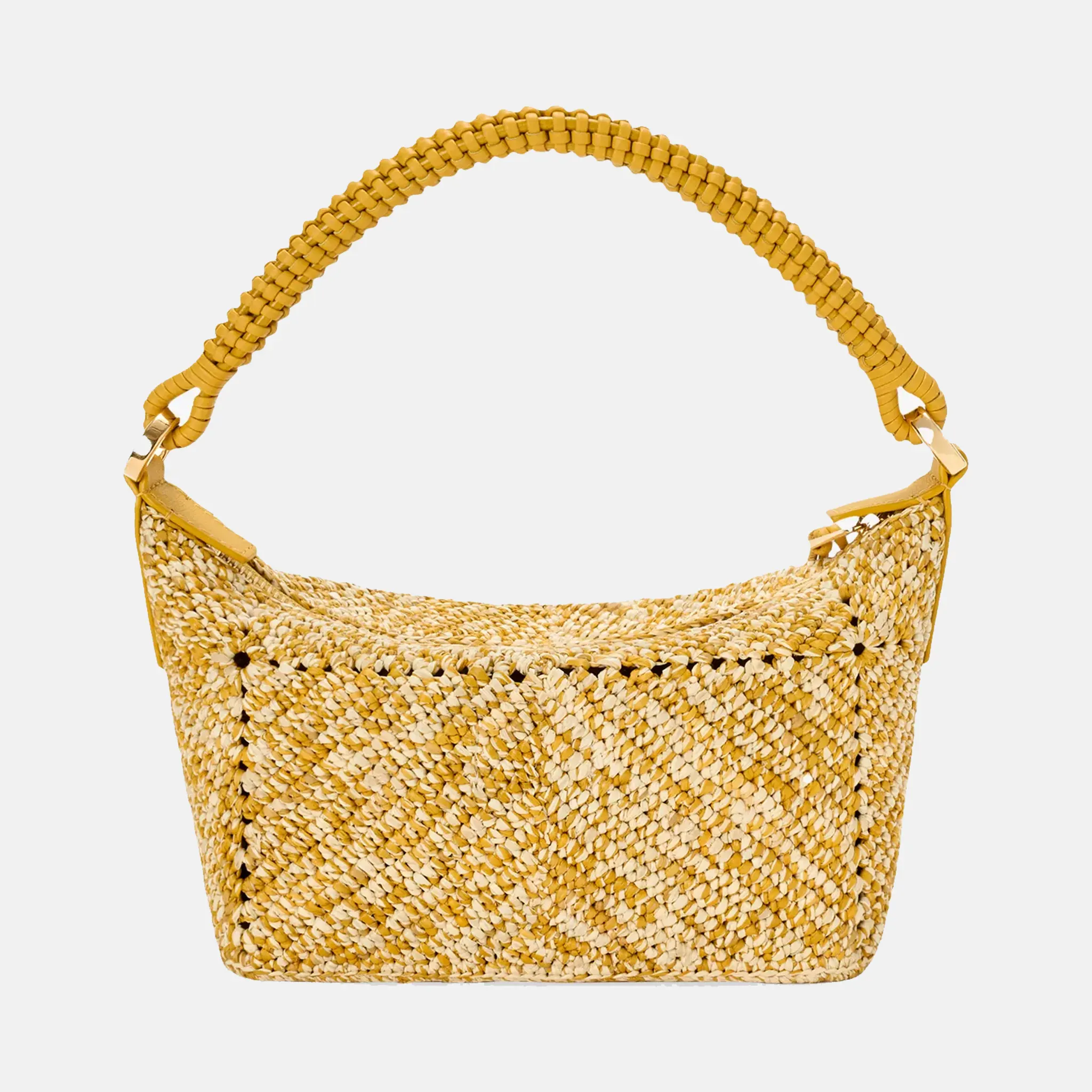 Cala Melange Raffia Mini Bag Back