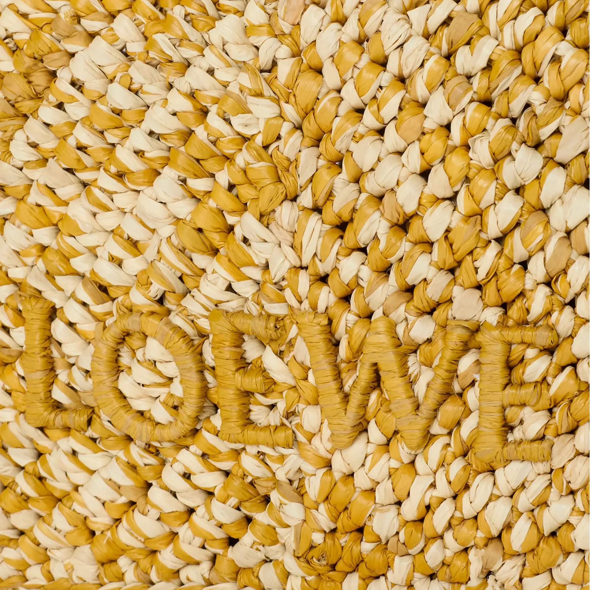 Cala Melange Raffia Mini Bag Mustard