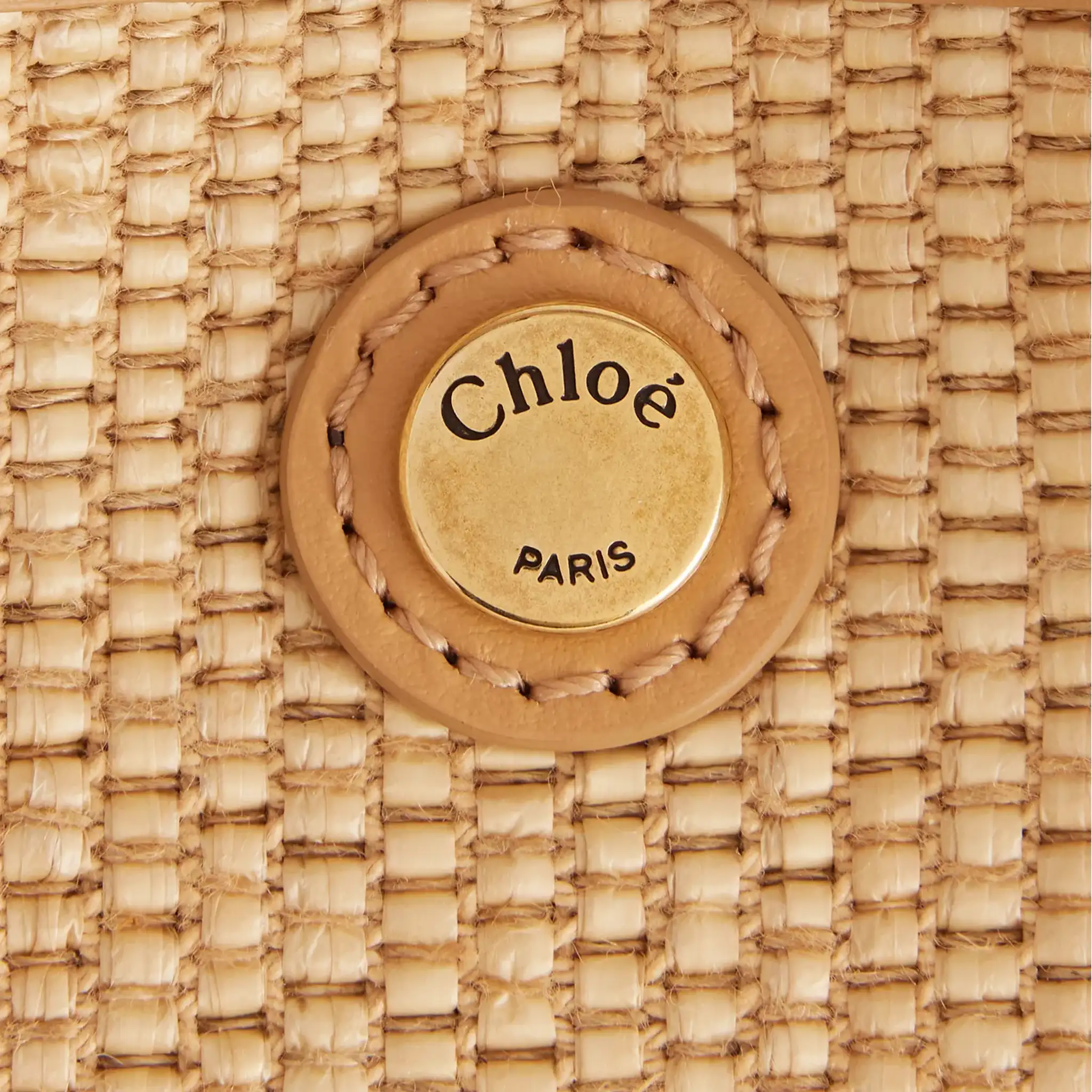 Clover Small Raffia Effect Shoulder Bag