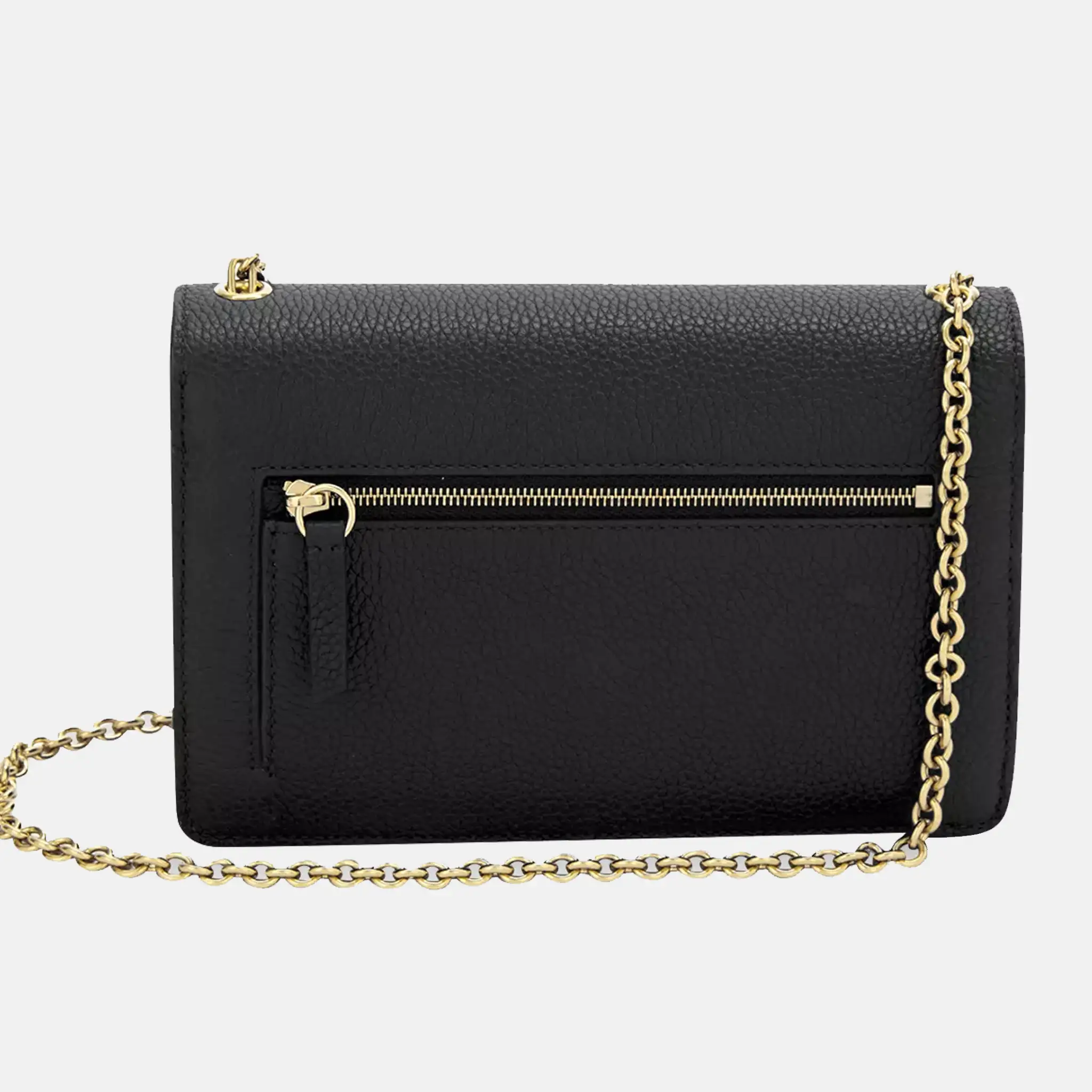 Darley Small Grained-Leather Clutch Bag Back