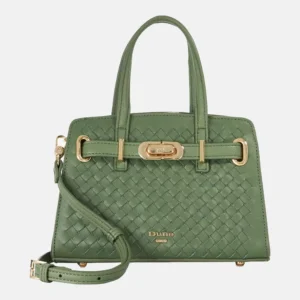 Dinkydefine Belted Faux-Leather Tote Bag